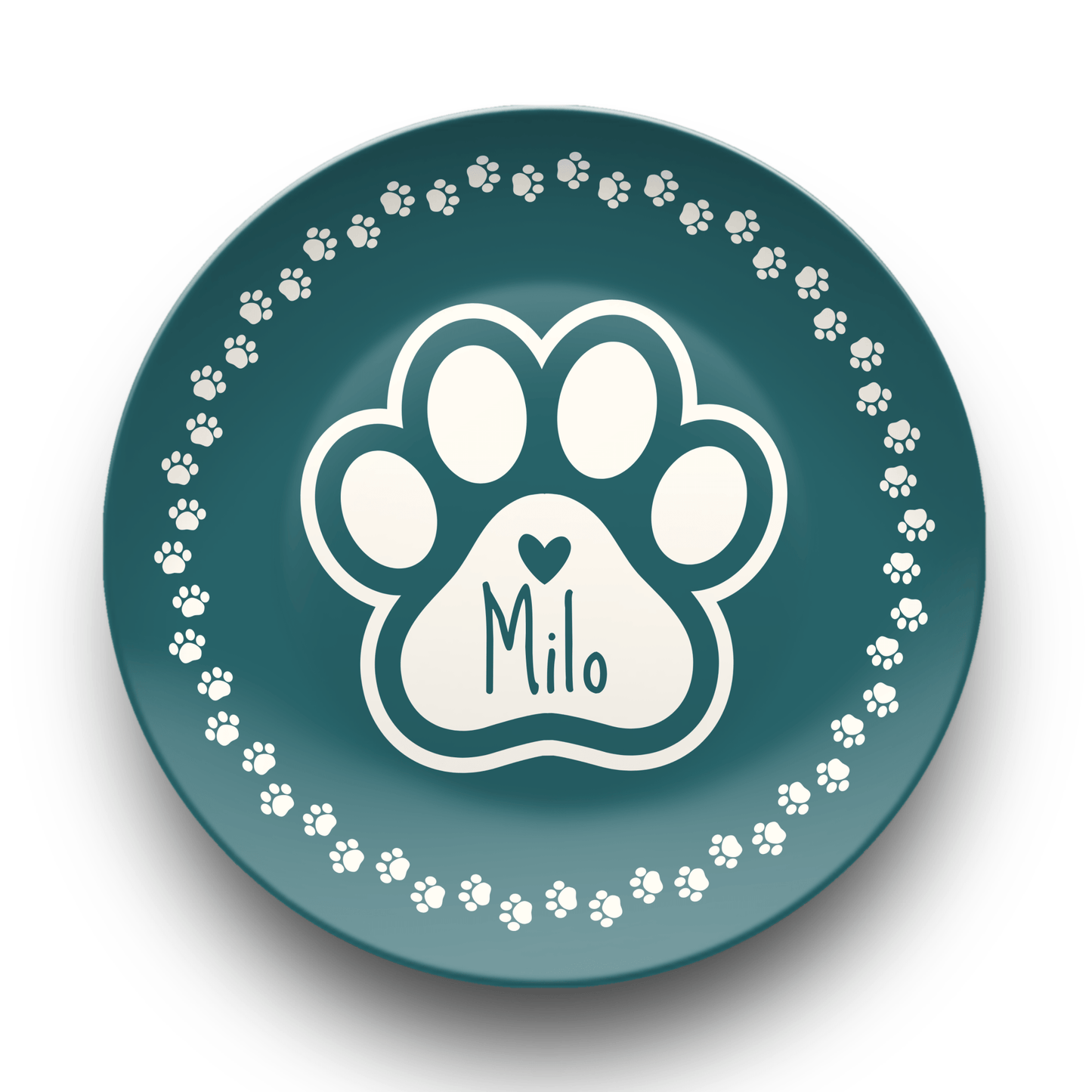 Personalized Dog Plate, Custom Feeding Dish Puppy Parent, Dog Birthday Party Pet Paw Placemat Matching Set, Gift for Dog-Lover Feeding Mat