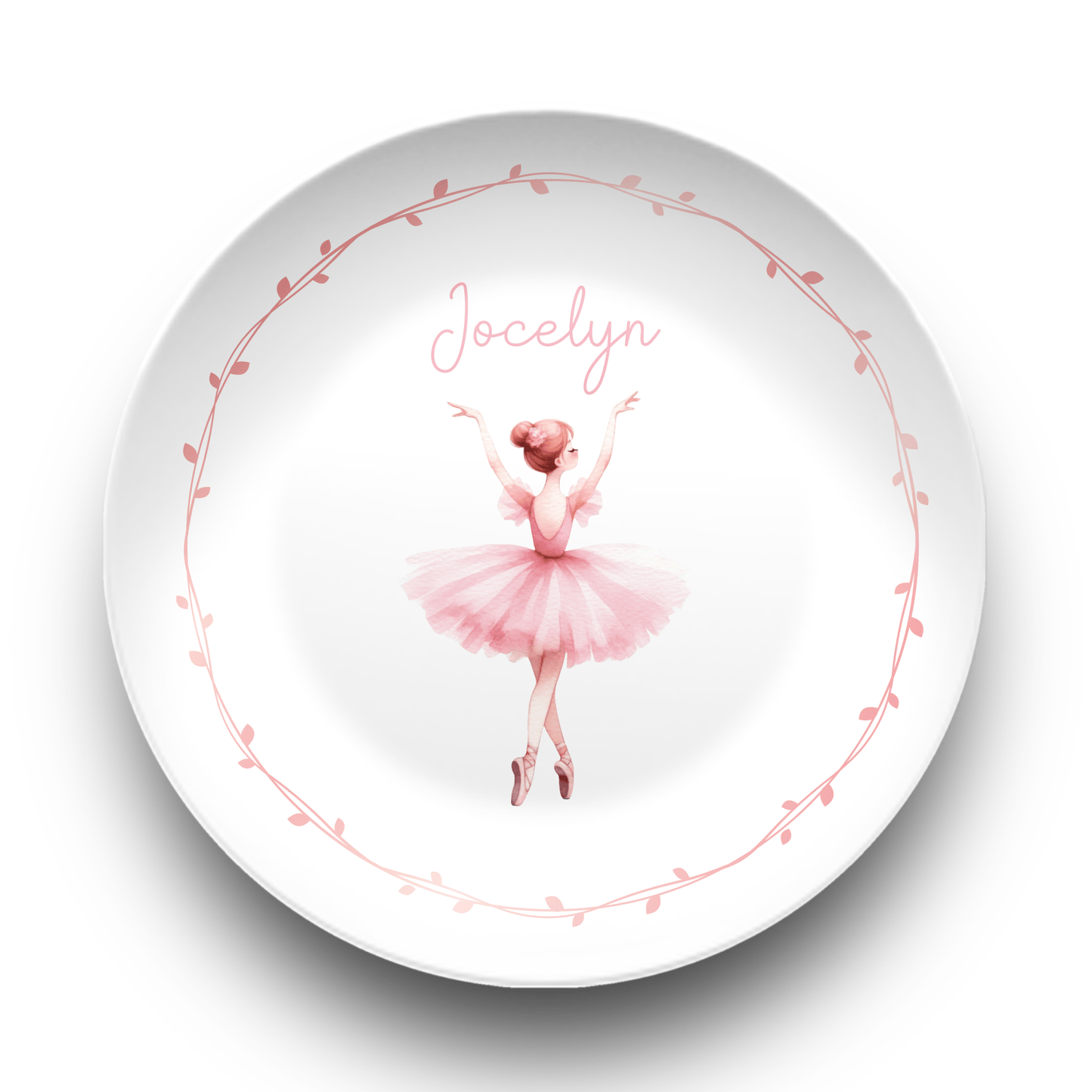 Custom Ballerina Kids Dinnerware Ballet-Themed Set, Unbreakable BPA-Free