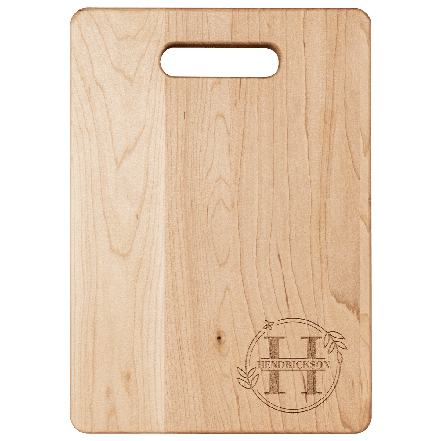 Custom Monogram Name - Laser Engraved Maple Cutting Board