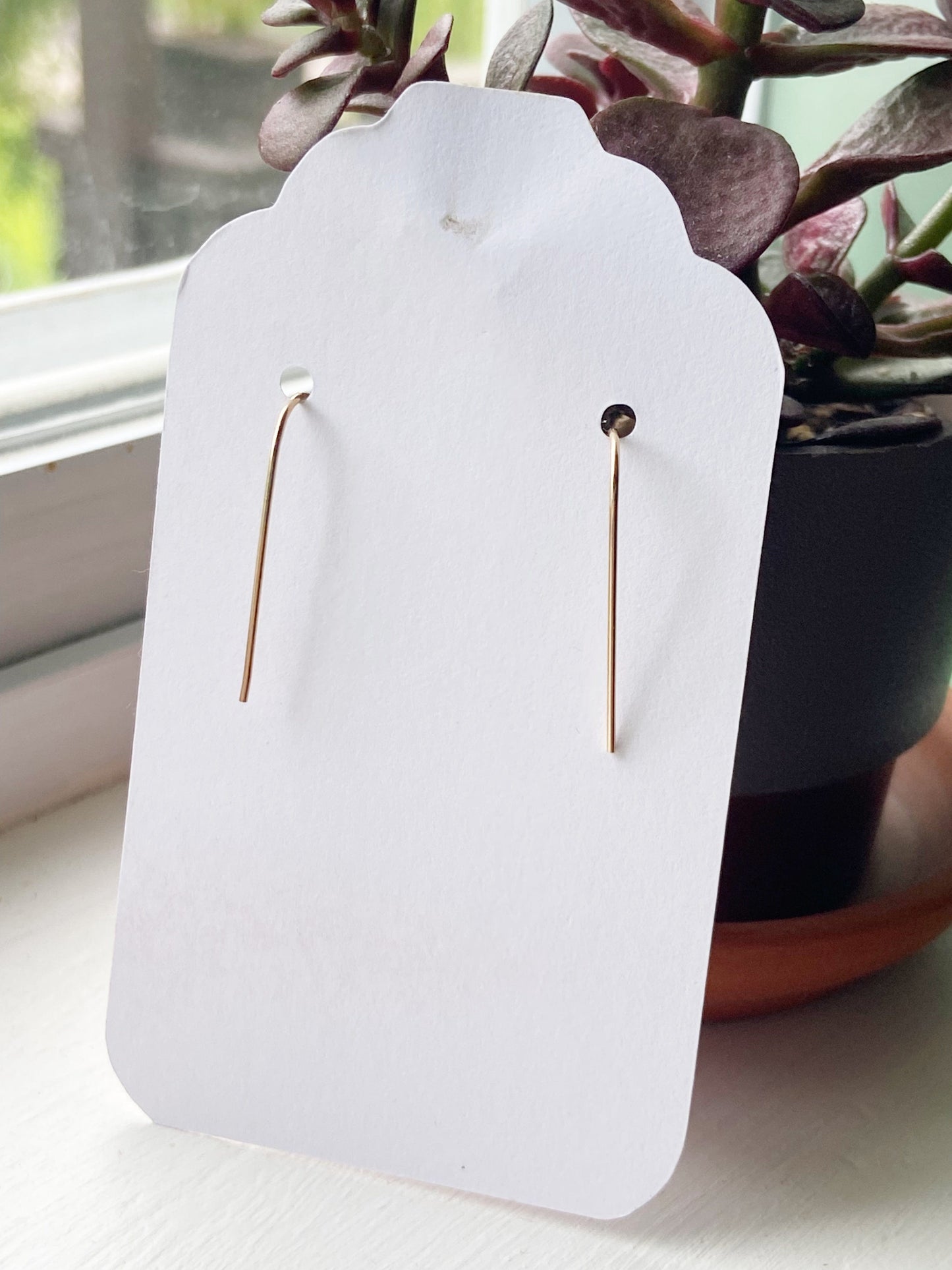 Citrine Gold Earrings – Handmade 14k Gold Dangle Earrings, Genuine Citrine Jewelry