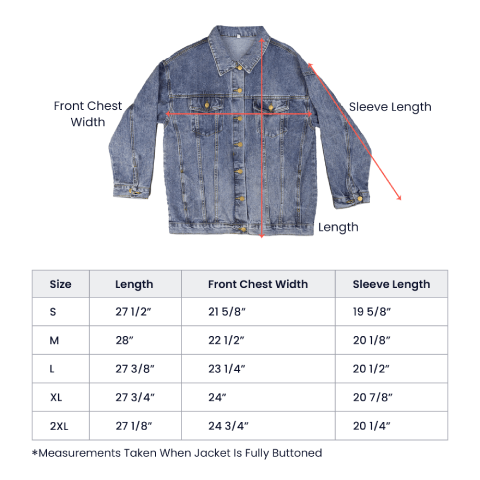 Custom Bride Jean Jacket – Oversized Denim Wedding Day Jacket With Spacious Pockets