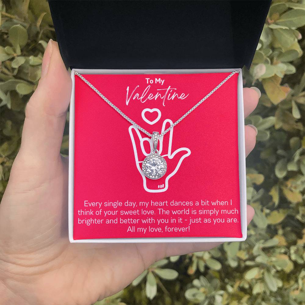 Valentine's Day Romantic I Love You Sign Language Necklace