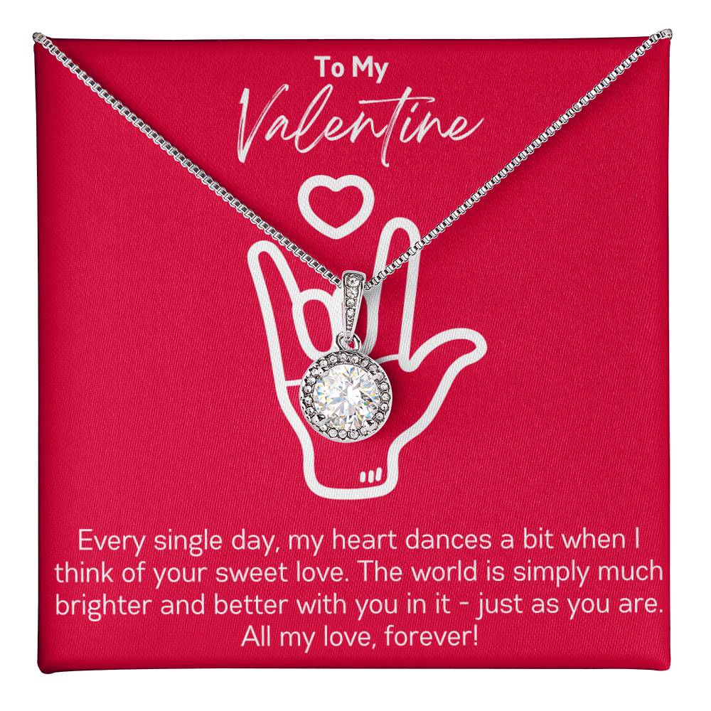 Valentine's Day Romantic I Love You Sign Language Necklace
