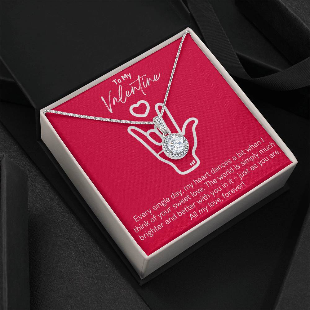 Valentine's Day Romantic I Love You Sign Language Necklace