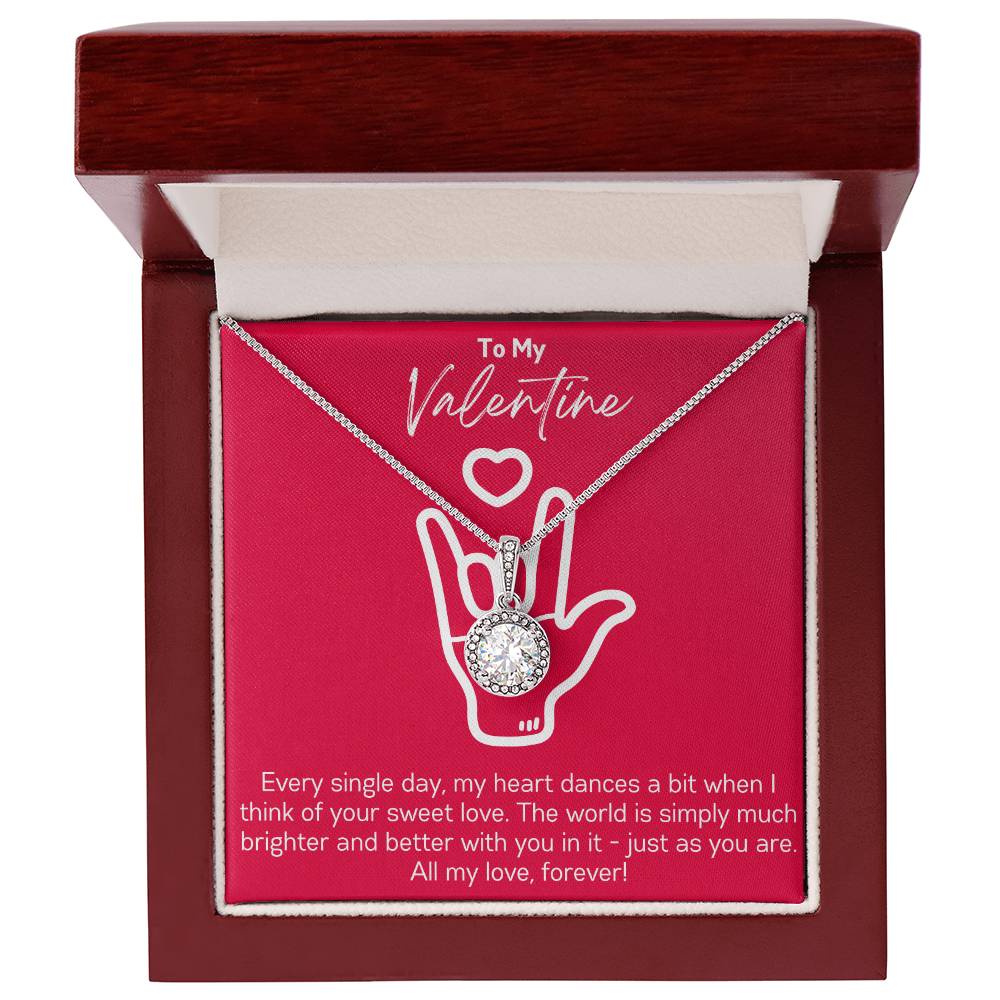Valentine's Day Romantic I Love You Sign Language Necklace