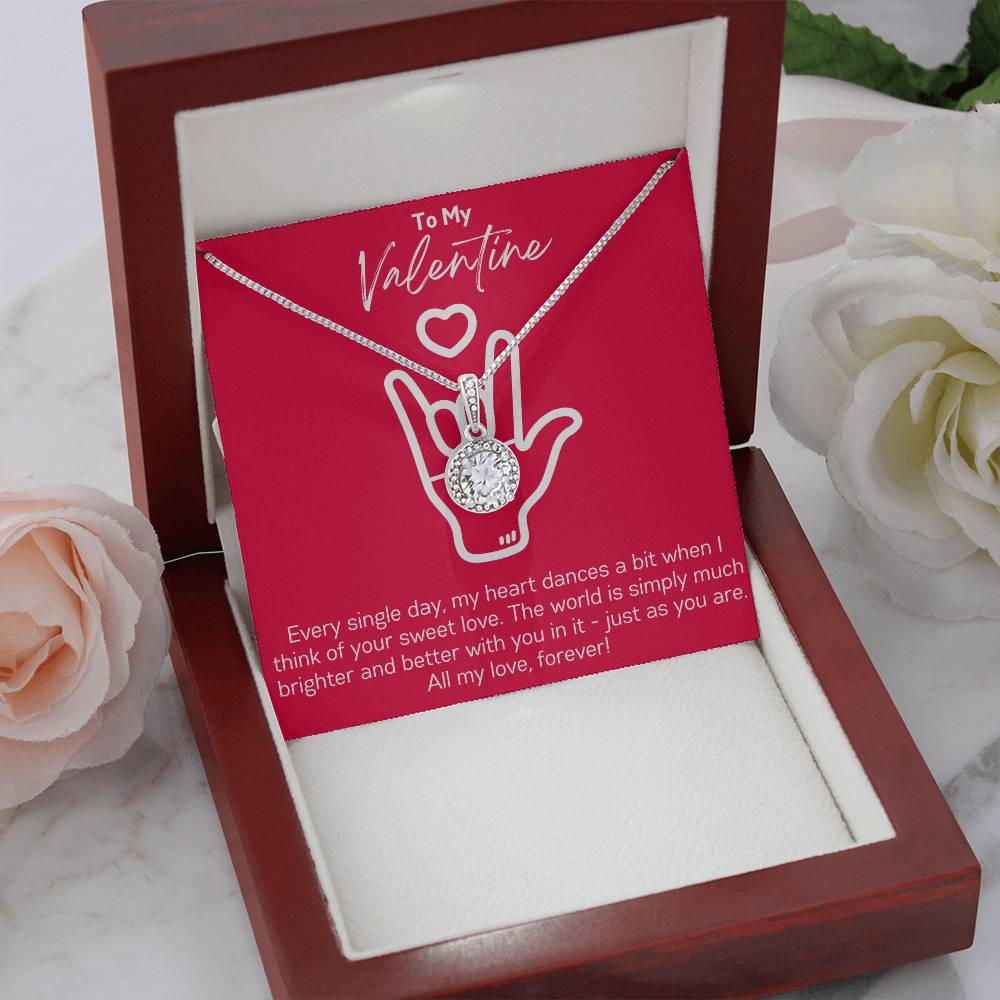Valentine's Day Romantic I Love You Sign Language Necklace