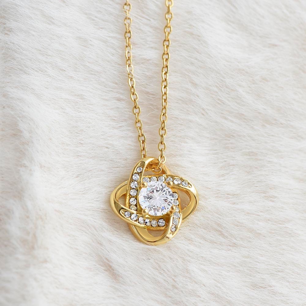 Mother's Day Love Knot Necklace Gift from Son to Mom