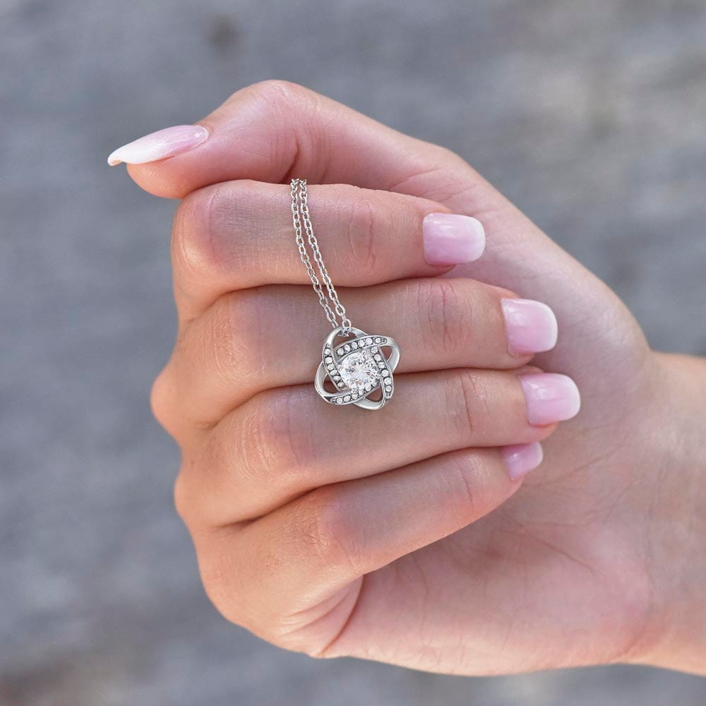 Mother's Day Love Knot Necklace Gift from Son to Mom