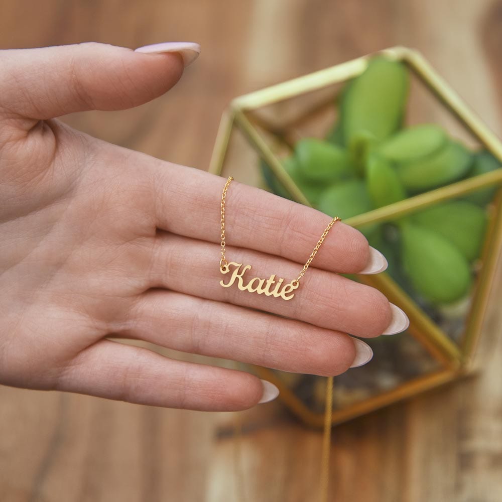 Custom Name Necklace Gift for Graduate PhD Graduation Gift