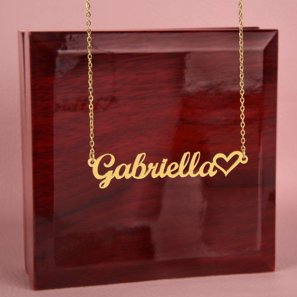 Adorable Soulmate Heart Boom Boom Boom - Custom Name Heart Necklace