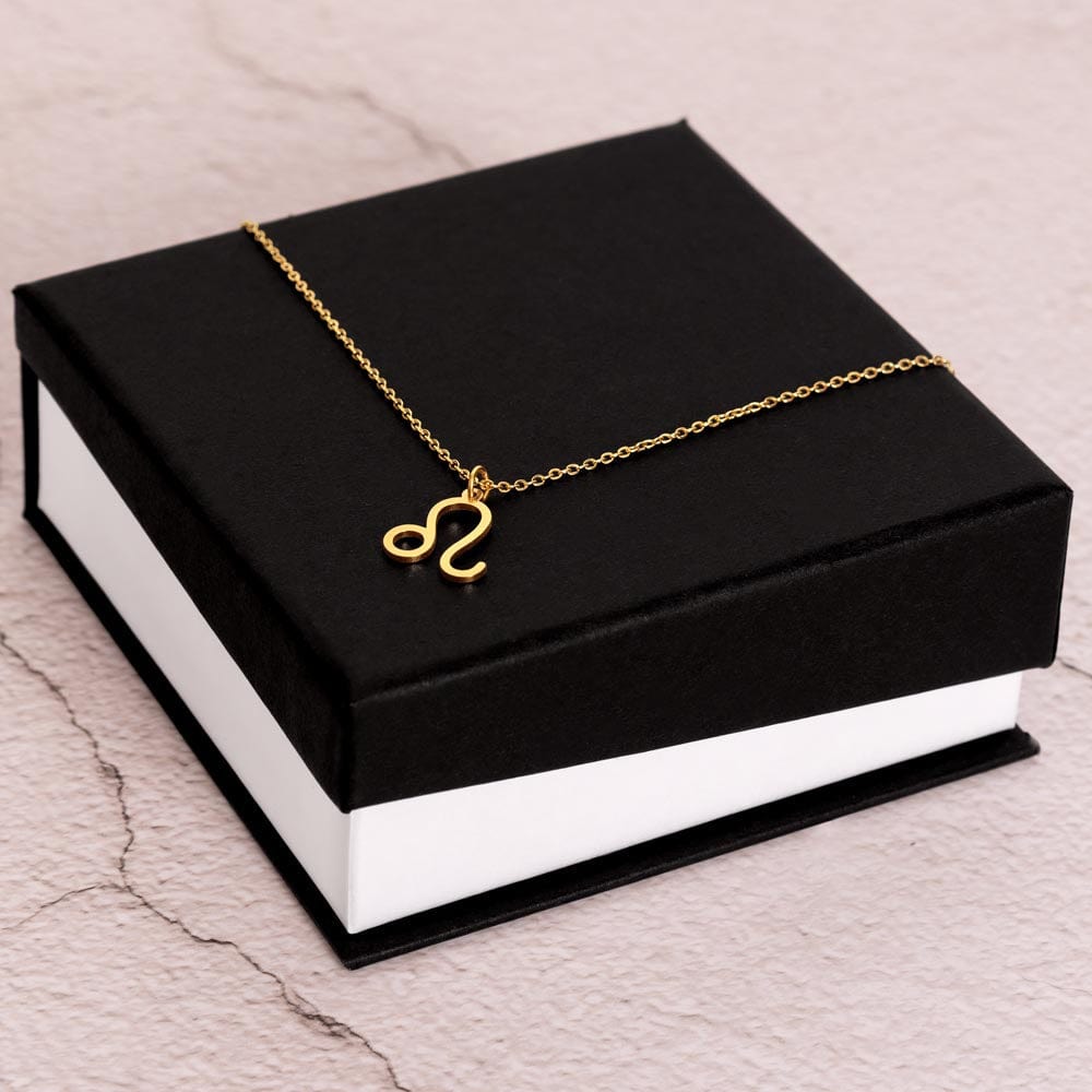 Custom Leo Astrology Necklace Gift from Soul Mate Boyfriend