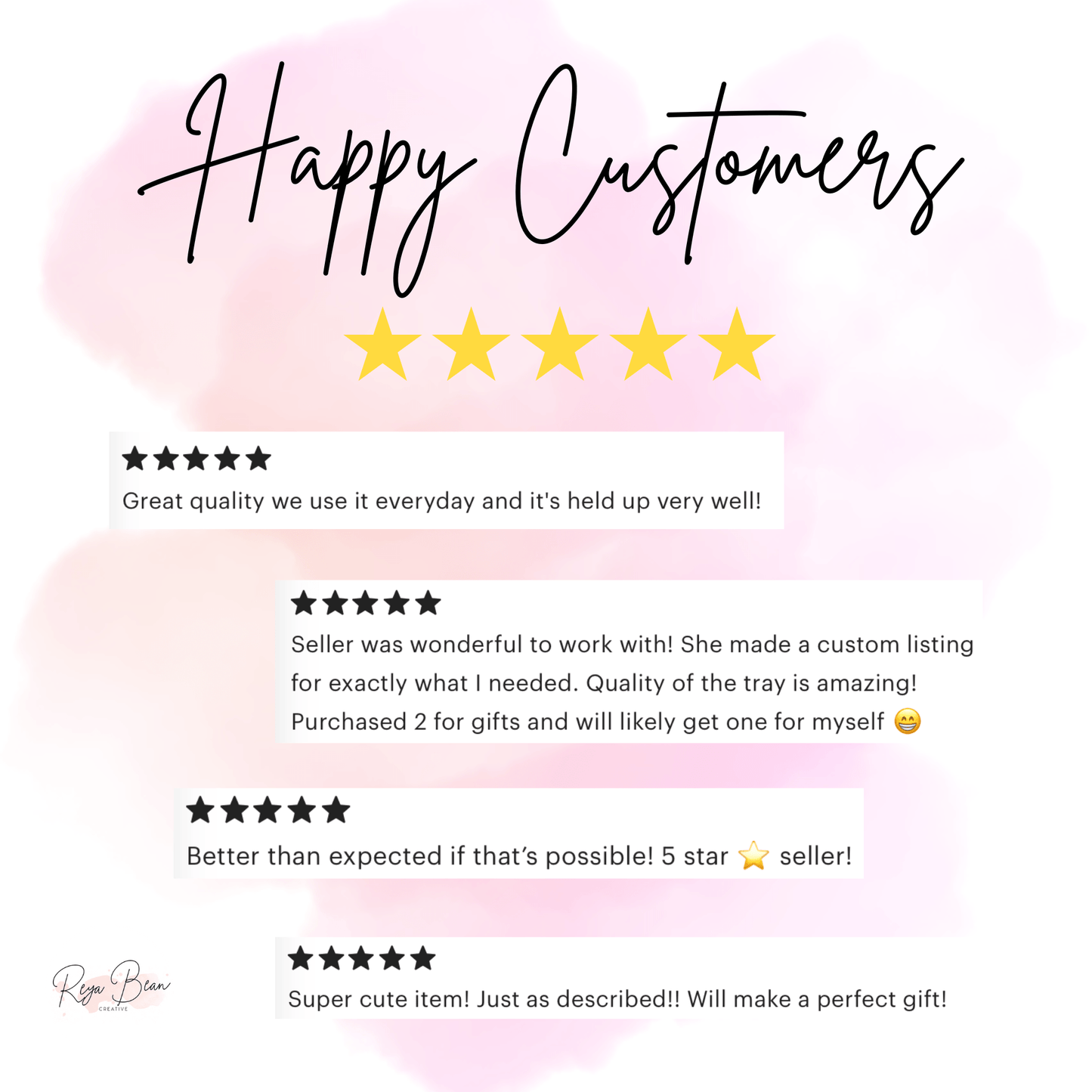 Custom Pastel Christmas Tree Platter - Unbreakable, BPA-Free, 10 x 14"