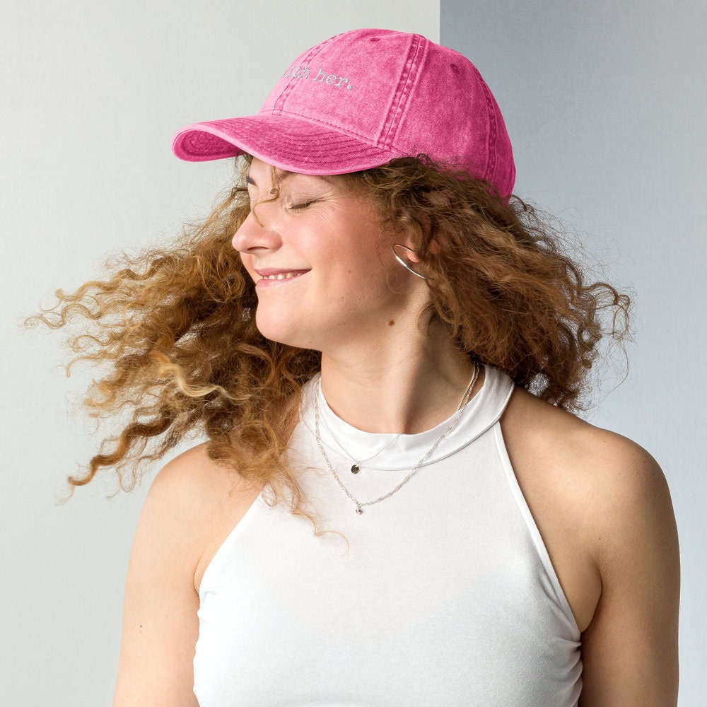 I'm With Her Hat: Kamala Harris 2024 Vintage Cotton Twill
