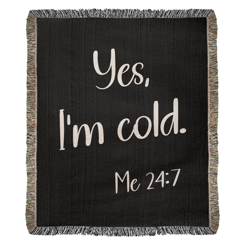 Woven Cotton Blanket – Cozy Cotton Throw with Colorful Fringe for Introverts