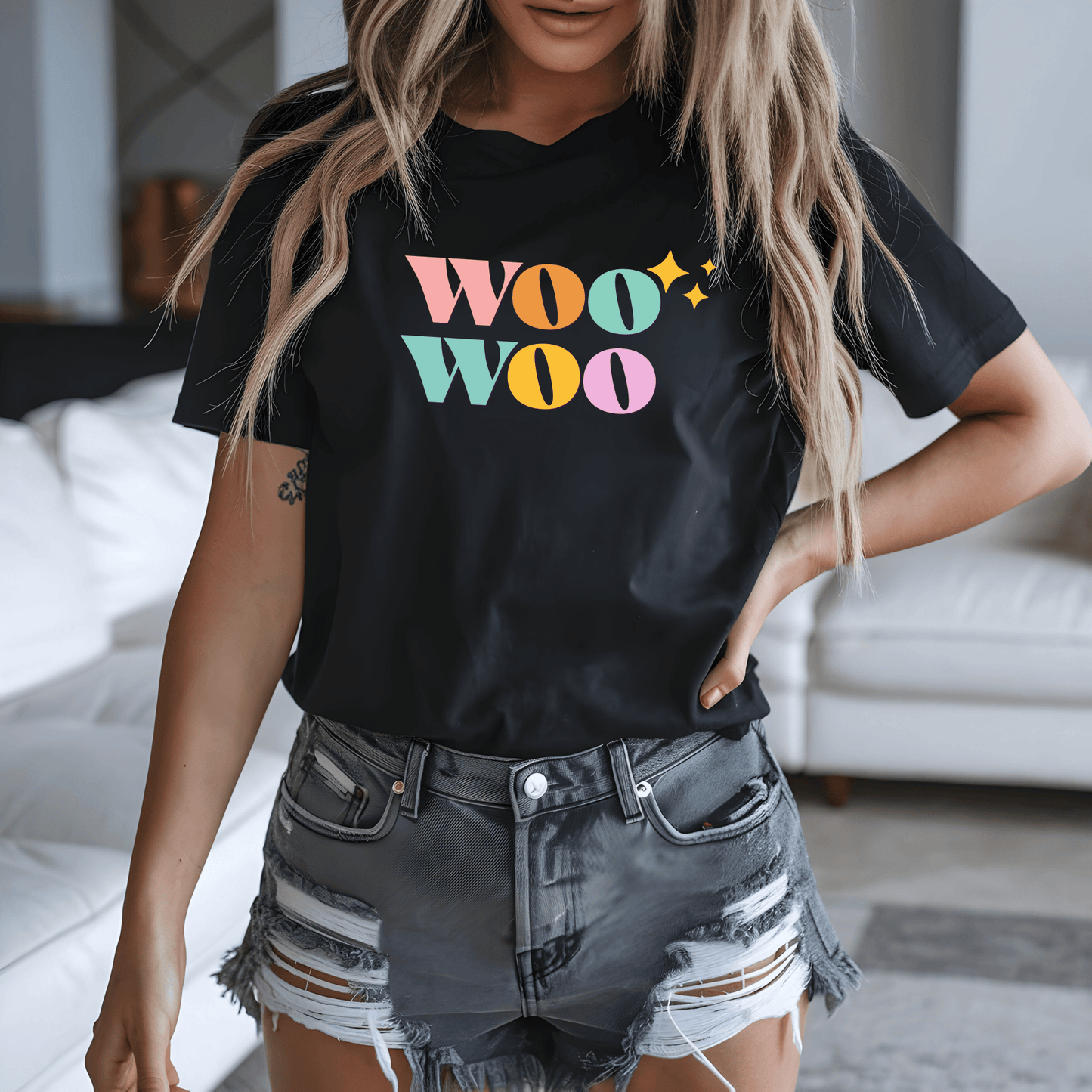 Woo Woo T-Shirt – Unisex Retro Style Graphic Tee | Comfort Colors Shirt