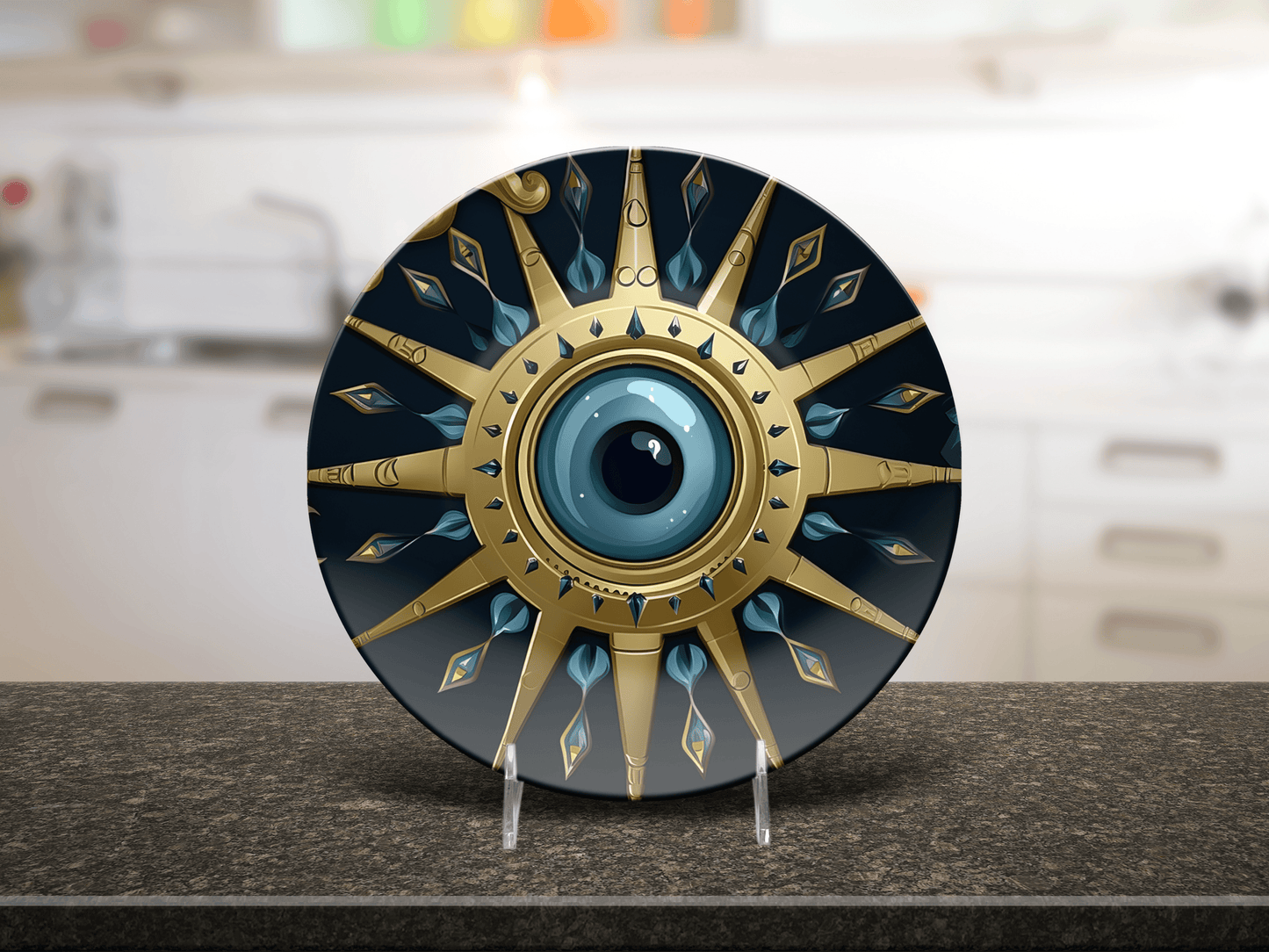 Evil Eye Goth Mystical Party Plates - Unbreakable Dinnerware 10"