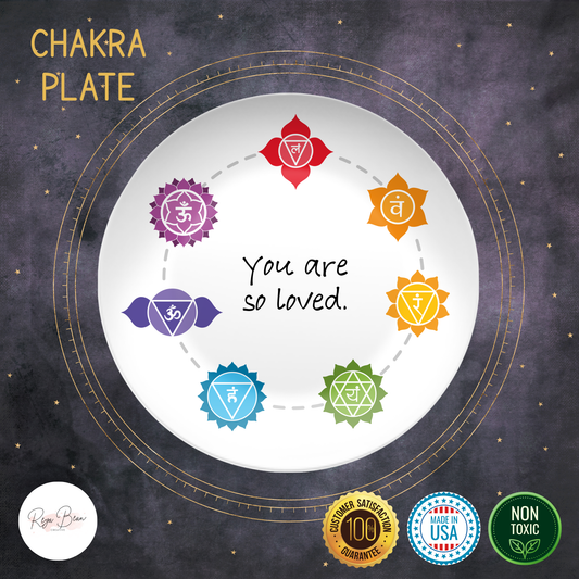 Chakras Dinner Plate - You are So Loved