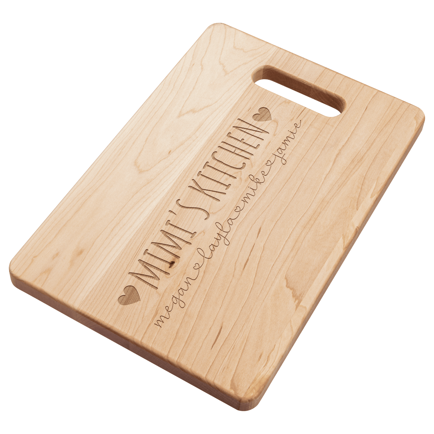 Custom Cutting Board Maple Laser-Engraved Birthday Gift for Mom Personalized with Children's Names, Grandma's Custom Name  Mother's Day Gift