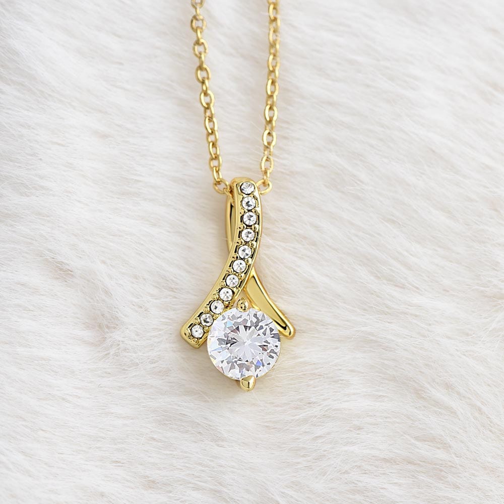 Custom Coquette Bridesmaid Proposal Necklace - I Could Never Say "I Do" Without You