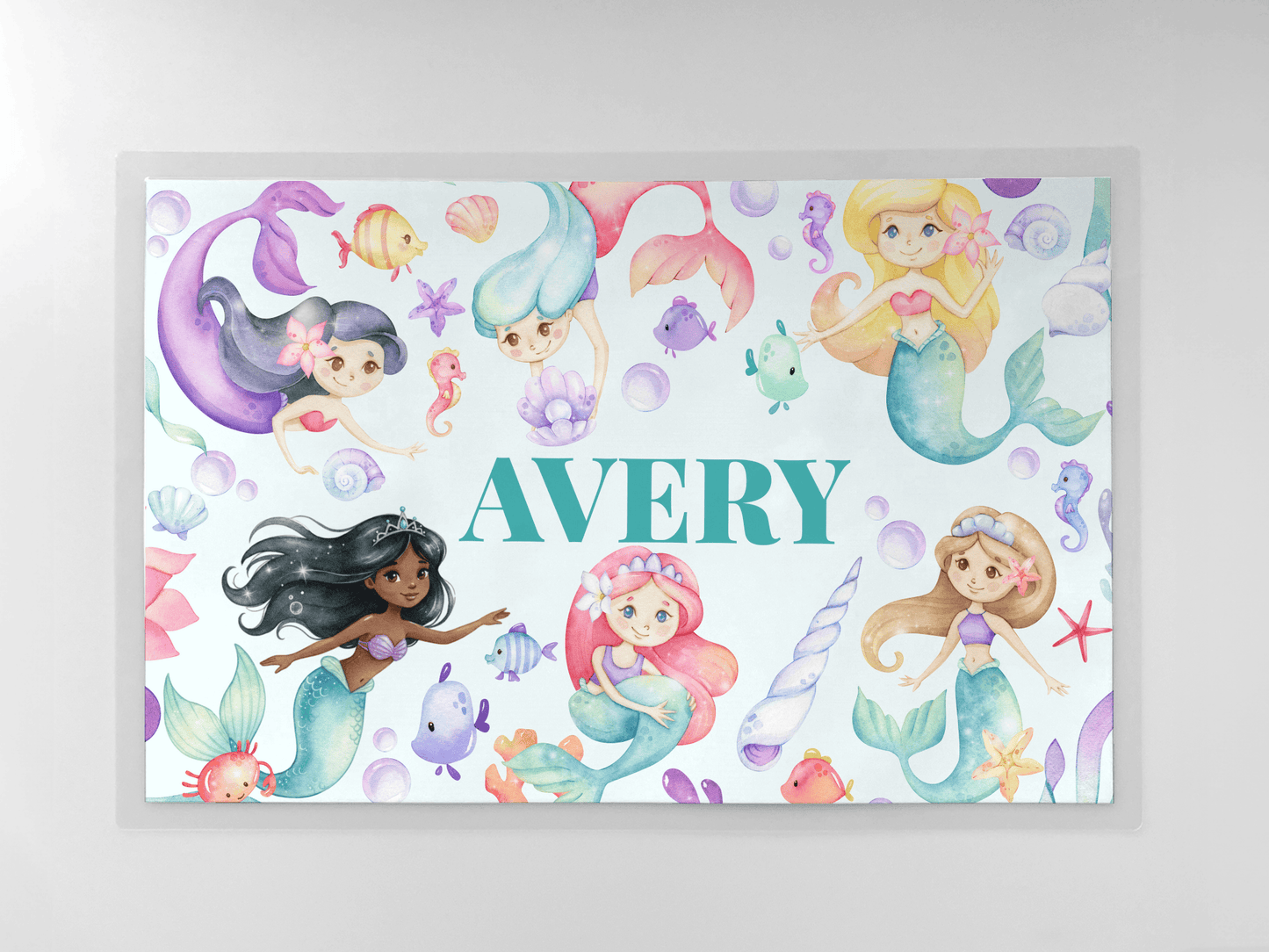Personalized Kids Dinnerware | Mermaid Birthday Plates & Under The Sea Theme Set