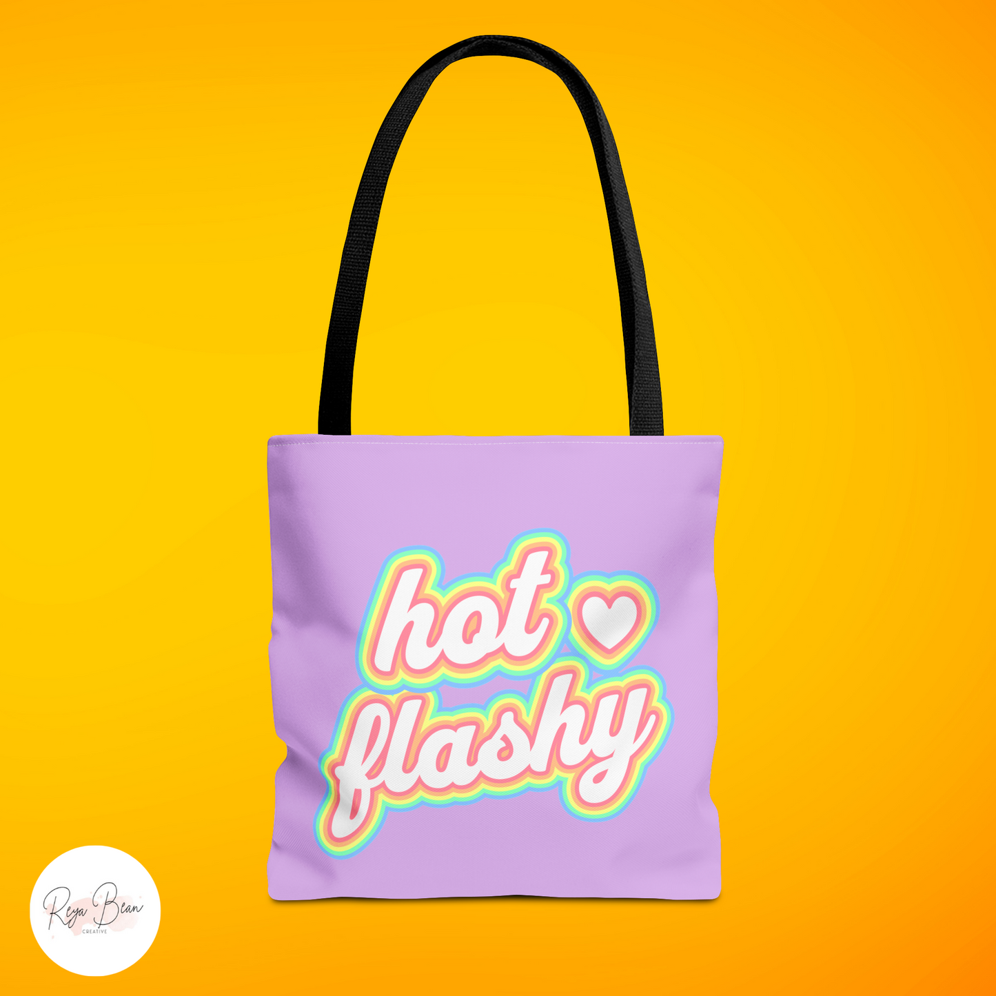 Hot Flashy Canvas Tote Bag Funny, Menopause Humor Cope Perimenopause Gift for Women Hot Flashes, Retro Pastel Women's Health Gift for Her