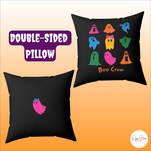 Halloween 80s Ghosts Custom Boo Crew Pillow