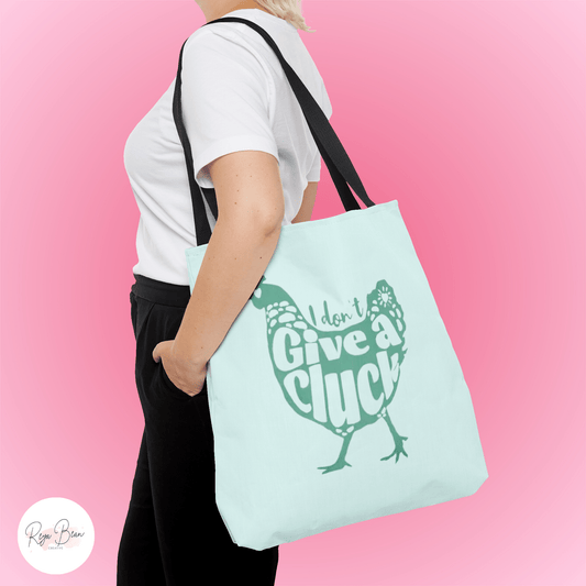 Funny Chicken I Don't Give a Cluck Canvas Tote Bag, Chicken Lover Homesteading Sack, Sassy Farm Girl Bag, Homestead Chic Farmhouse Tote