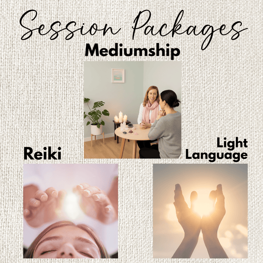 Session Packages (Mediumship, Reiki, Light Language)