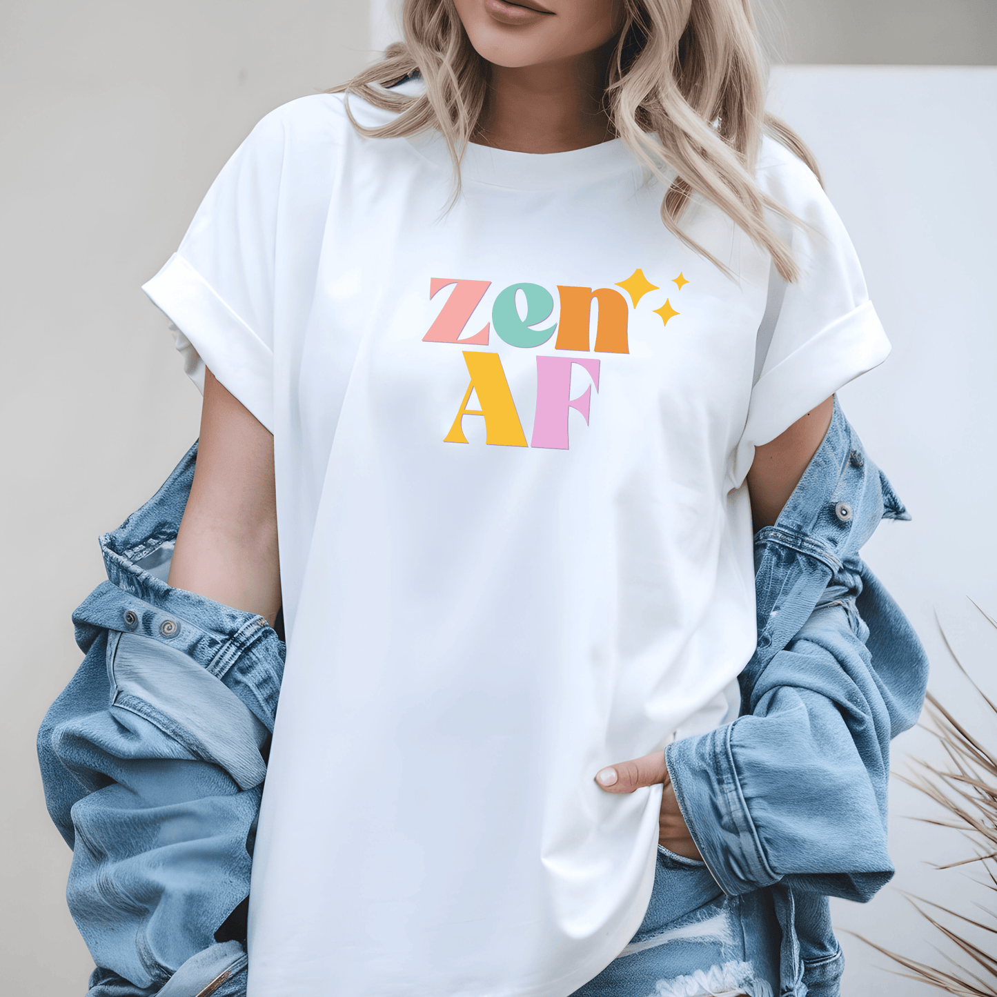 Retro Pastel T-Shirt – Unisex Comfort Colors Graphic Tee for Yoga & Meditation
