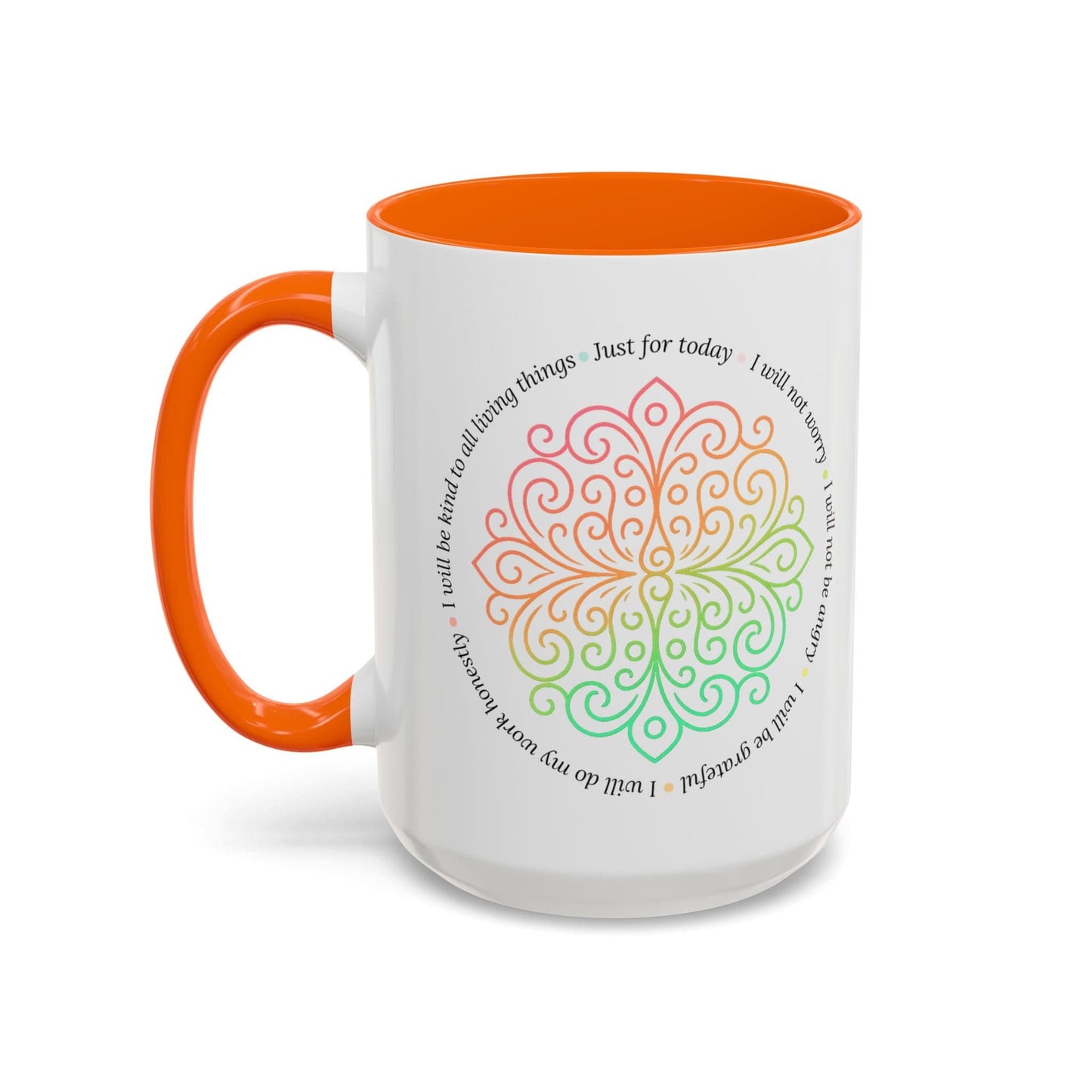 Usui Reiki 5 Precepts Coffee Mug, 15oz