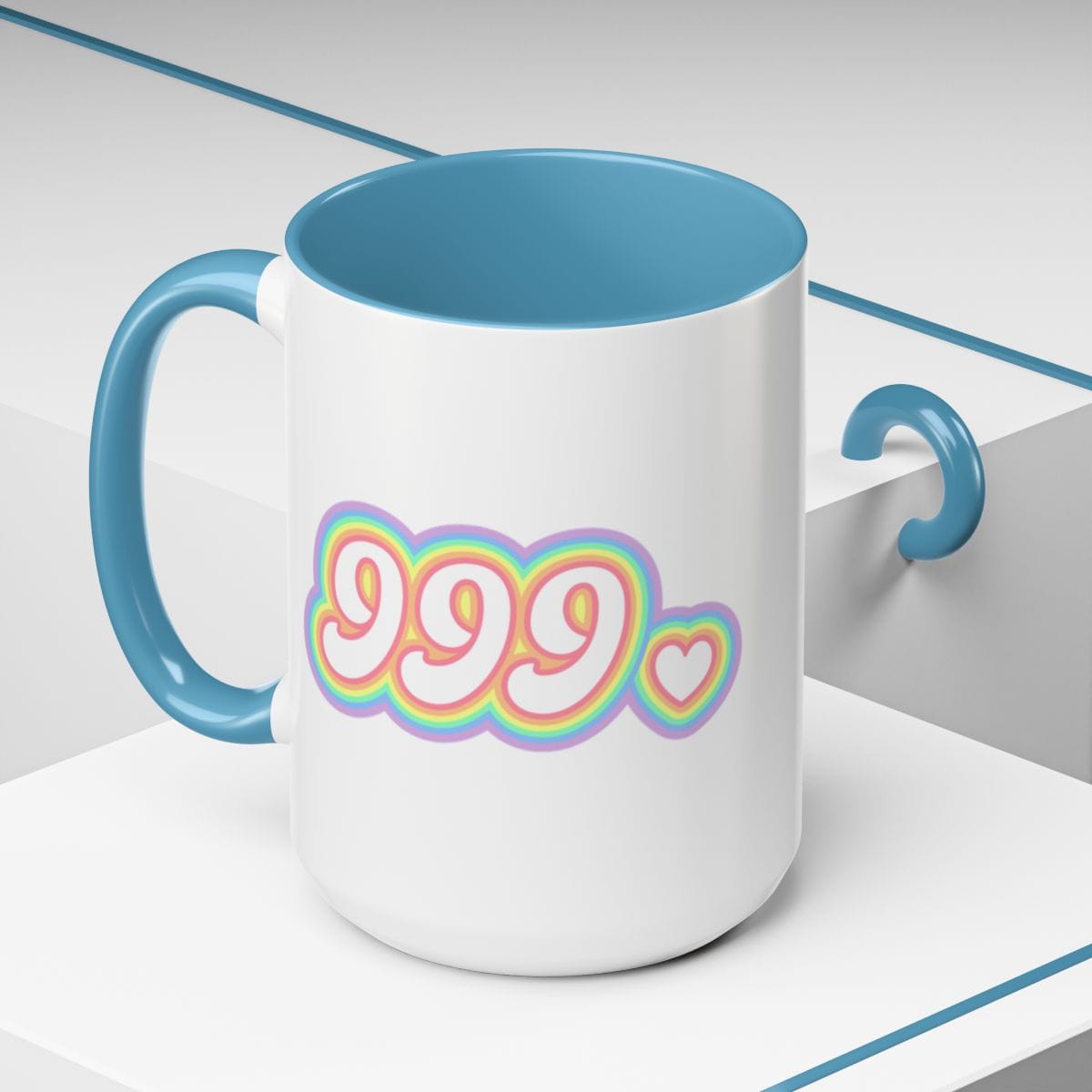 Angel Number Mug | Spiritual Numerology Ceramic Coffee Cup 15oz Two-Tone