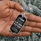 Custom to My Daughter Dog Tag Military Chain Necklace