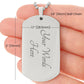 Custom To My Dad Engraved Dog Tag Father's Day Necklace