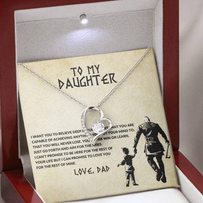 To My Daughter, Love Dad - Forever Love Necklace