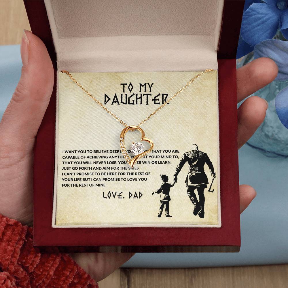 To My Daughter, Love Dad - Forever Love Necklace