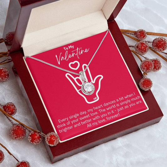 Valentine's Day Romantic I Love You Sign Language Necklace