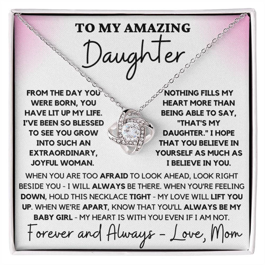 amazing daughter joyful corner glow bold different font