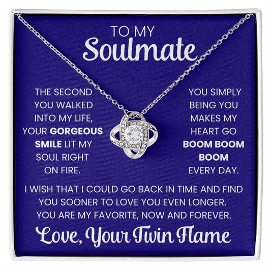 Soulmate Boom Boom Boom Twin Flame - Love Knot Necklace