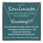 Adorable Soulmate Heart Boom Boom Boom - Custom Name Heart Necklace