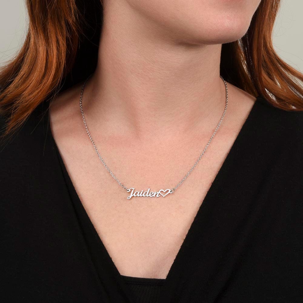 Happy Galentine's Day Bestie Girl Squad Gift - Custom Name Necklace