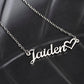 Twin Flame Custom Name & Heart Necklace Valentine's Day Gift for Soulmate