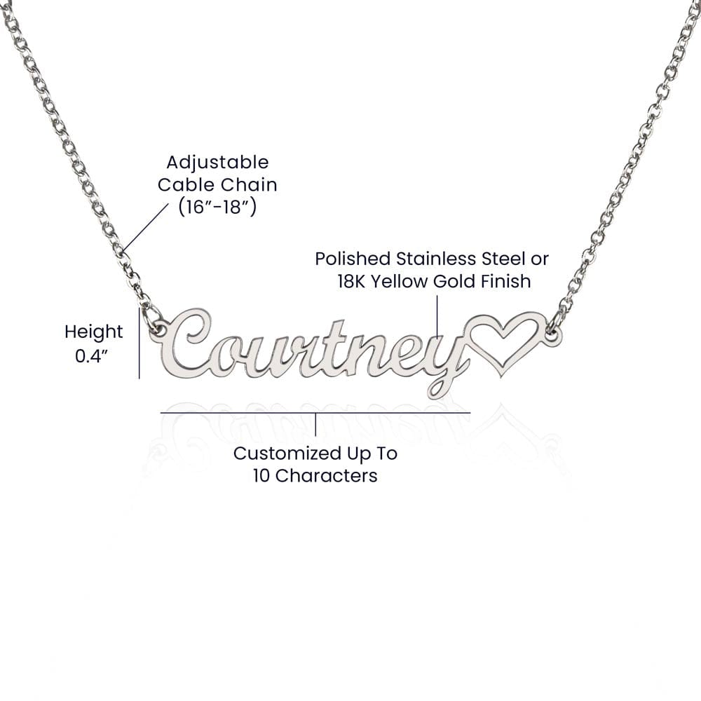 Happy Galentine's Day Bestie Girl Squad Gift - Custom Name Necklace