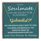 Adorable Soulmate Heart Boom Boom Boom - Custom Name Heart Necklace