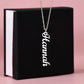 Gift to Daughter from Dad - Custom Name Necklace 100% Made in USA
