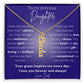 Gift to Daughter from Dad - Custom Name Necklace 100% Made in USA