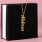 Custom Name Necklace - Vertical