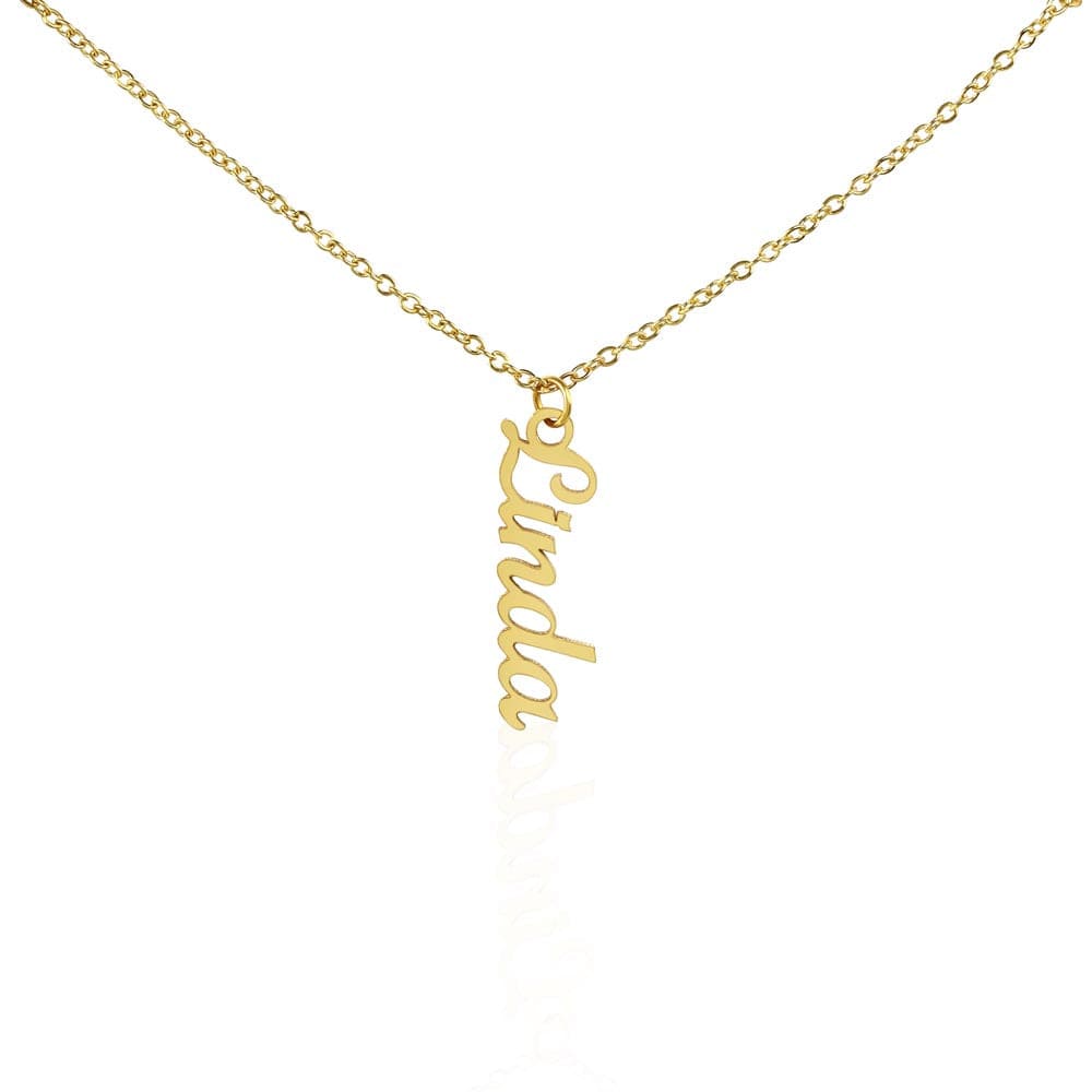 Custom Name Necklace - Vertical