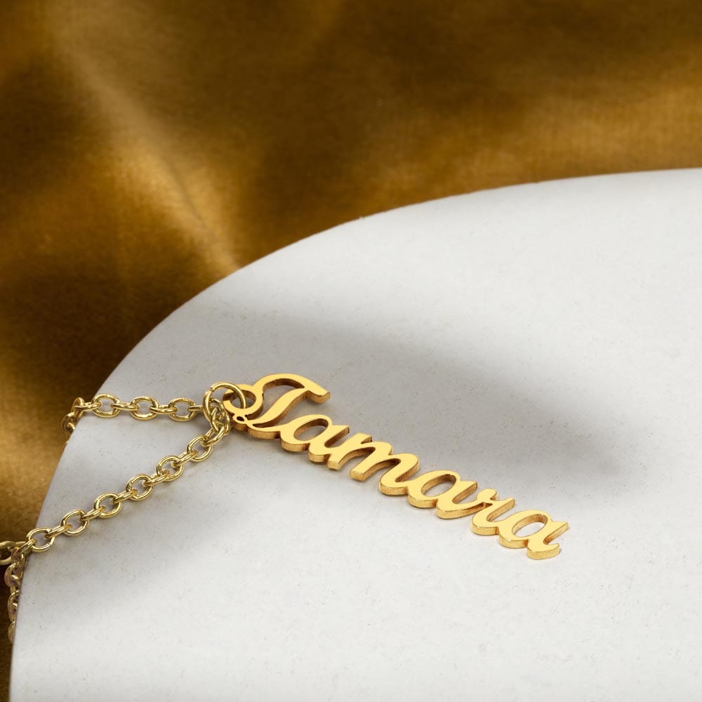 Custom Name Necklace - Vertical