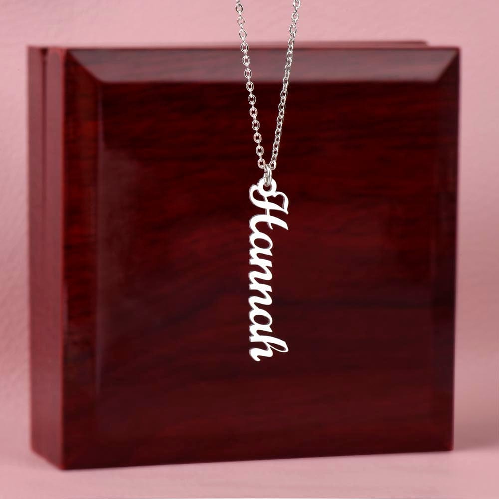 Custom Name Necklace - Vertical