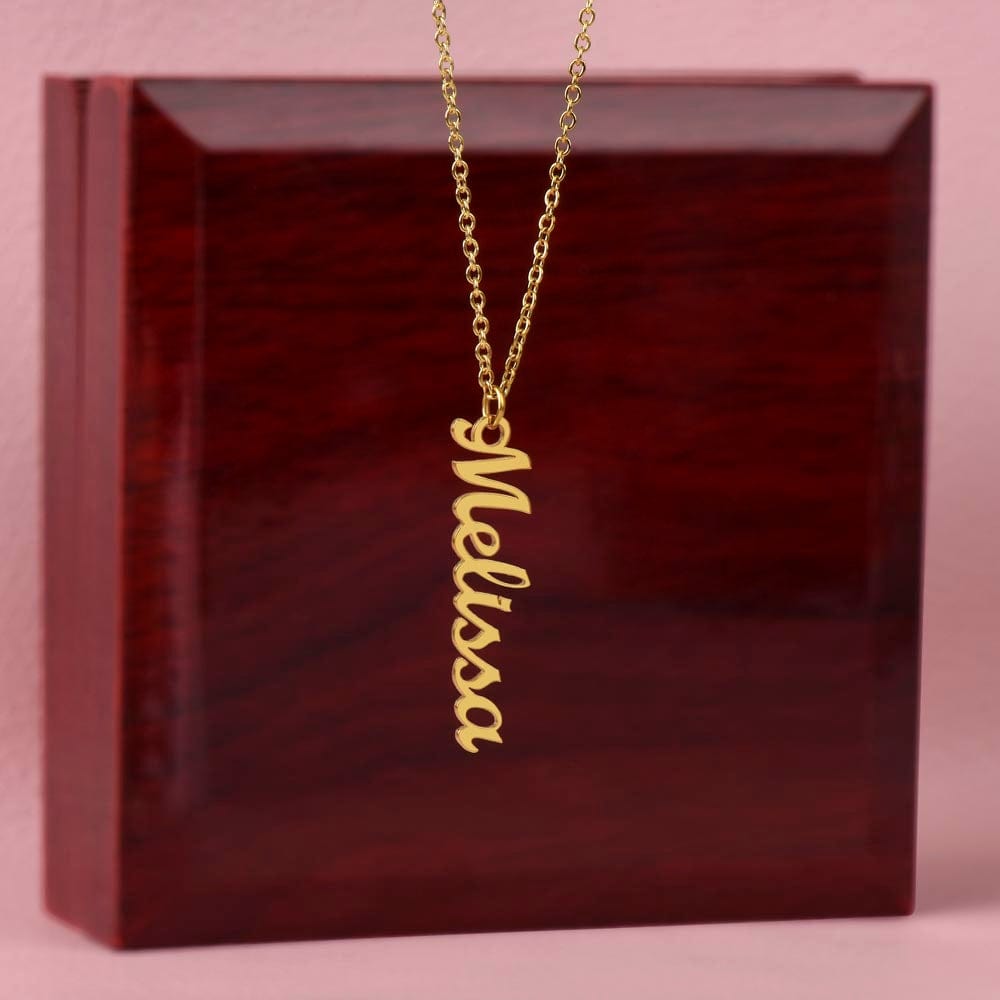 Custom Name Necklace - Vertical